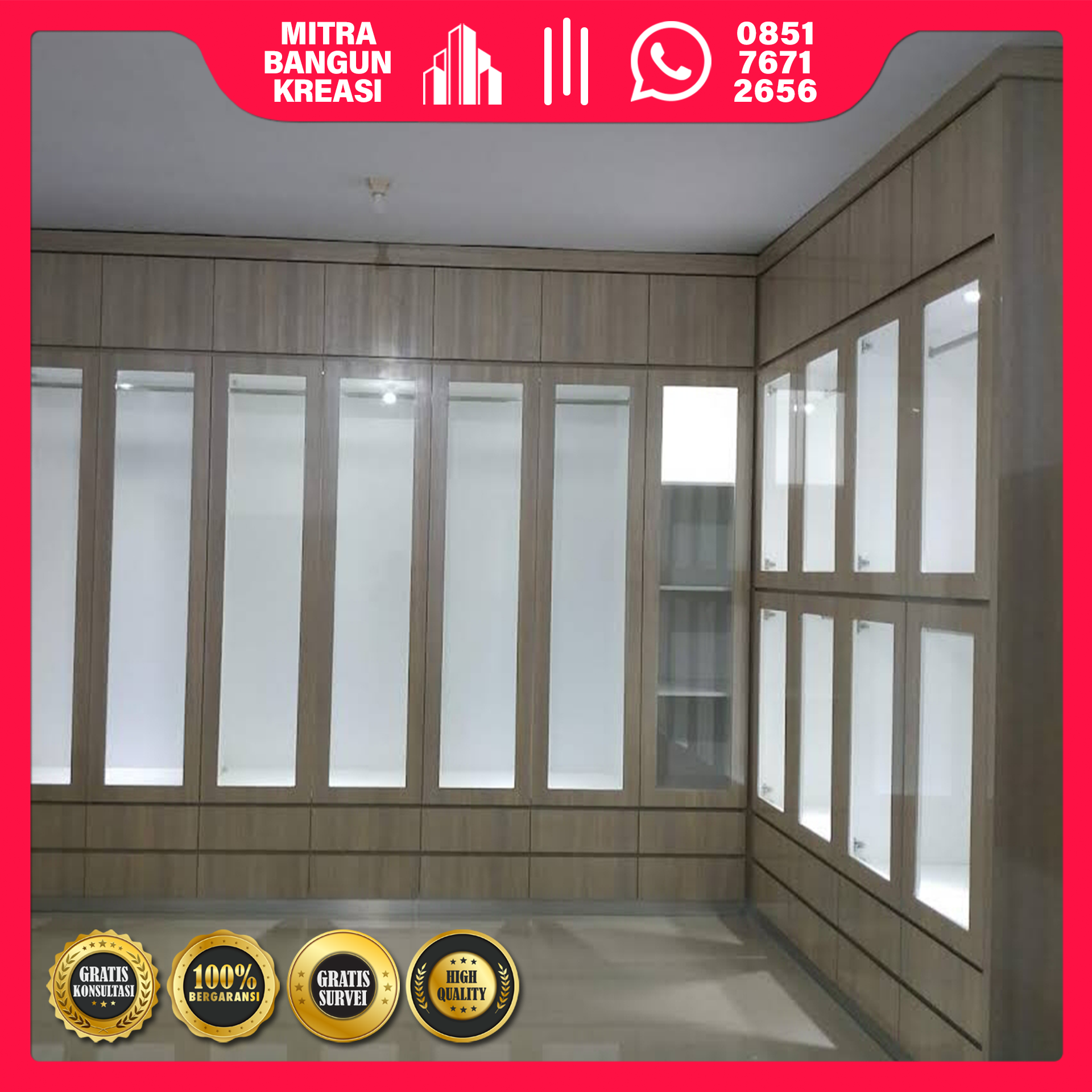 Lemari Display Multiplek HPL