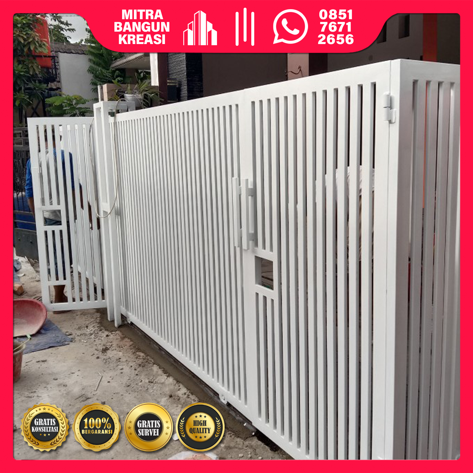 Pagar Besi Hollow Minimalis