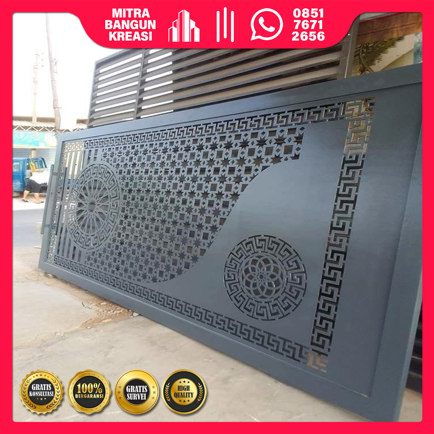 Pagar Besi Laser Cutting