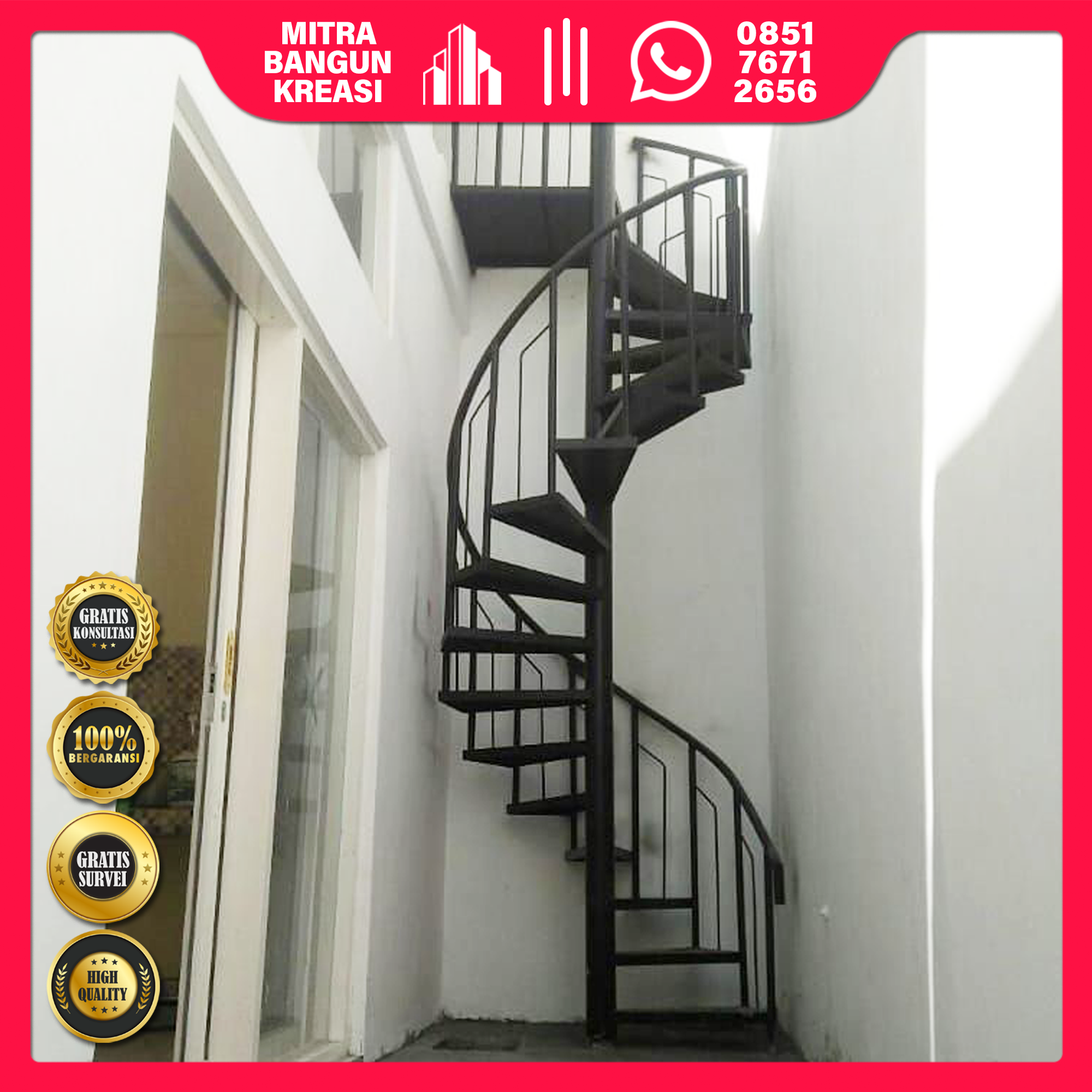 Tangga Besi Spiral/Putar