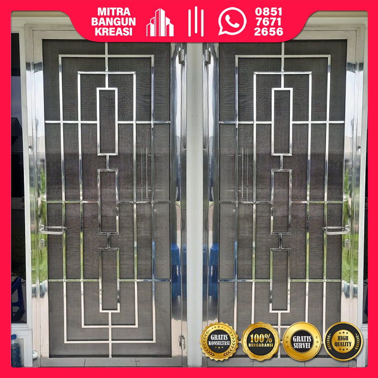 Teralis Jendela Stainless Steel